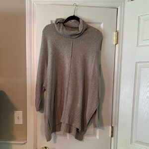 Gray Turtleneck Sweater